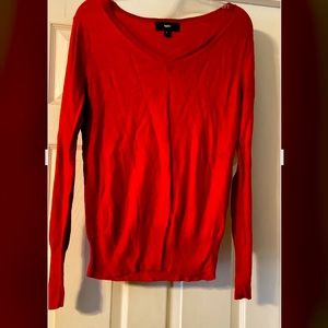 ❤️❤️ Red thin weight sweater v neck ❤️❤️